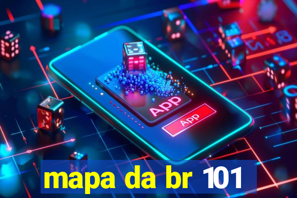 mapa da br 101